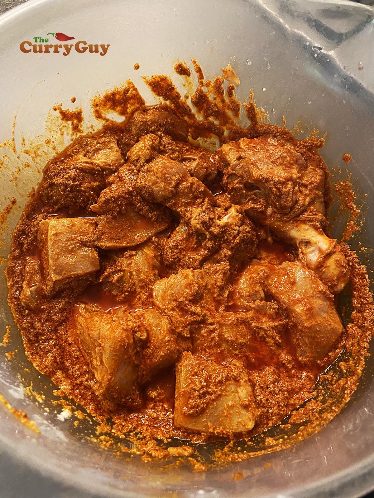 Chicken marinating