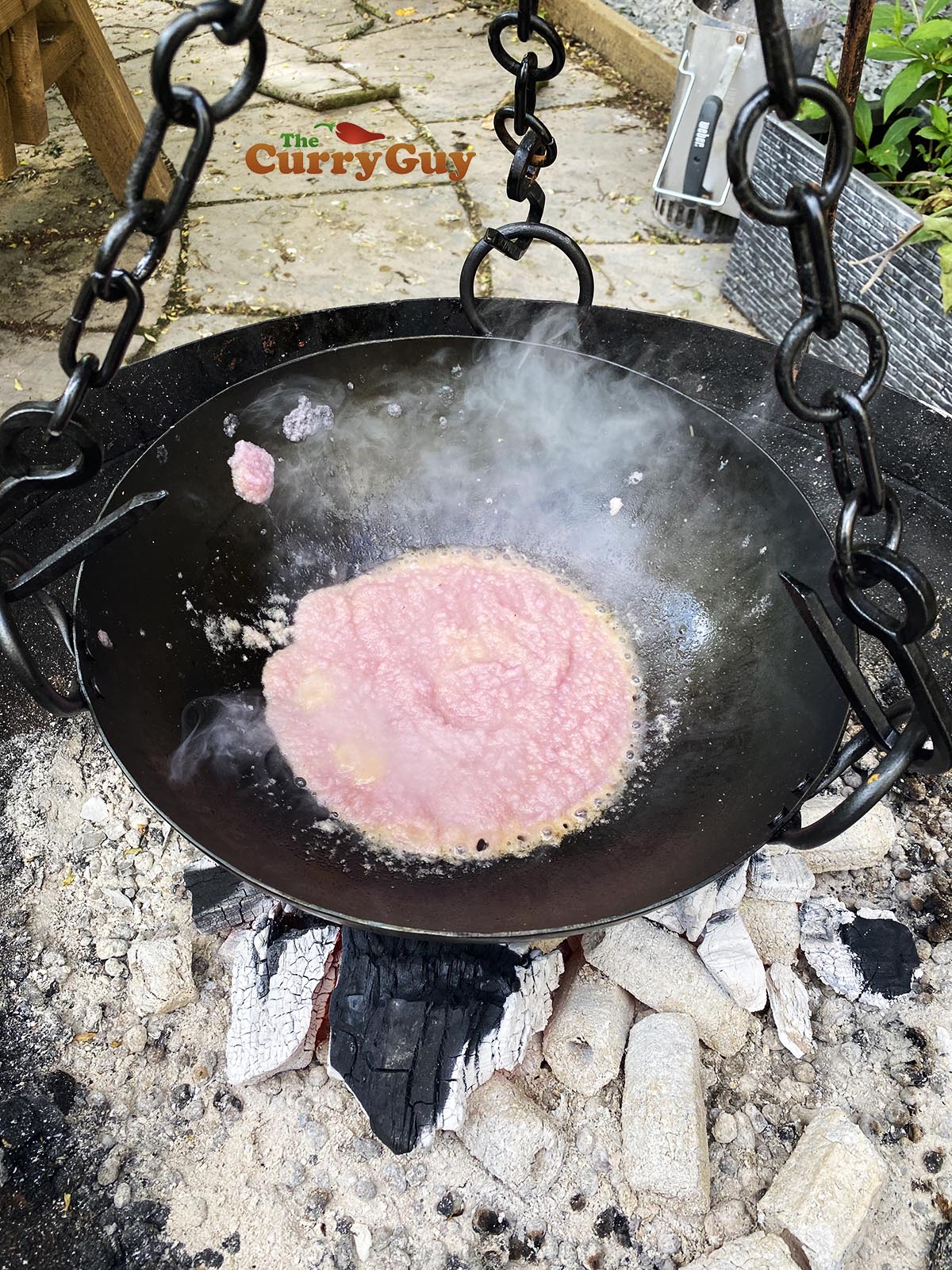 Frying onions