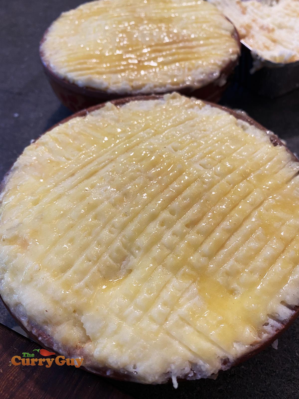 Adding potato to the dish