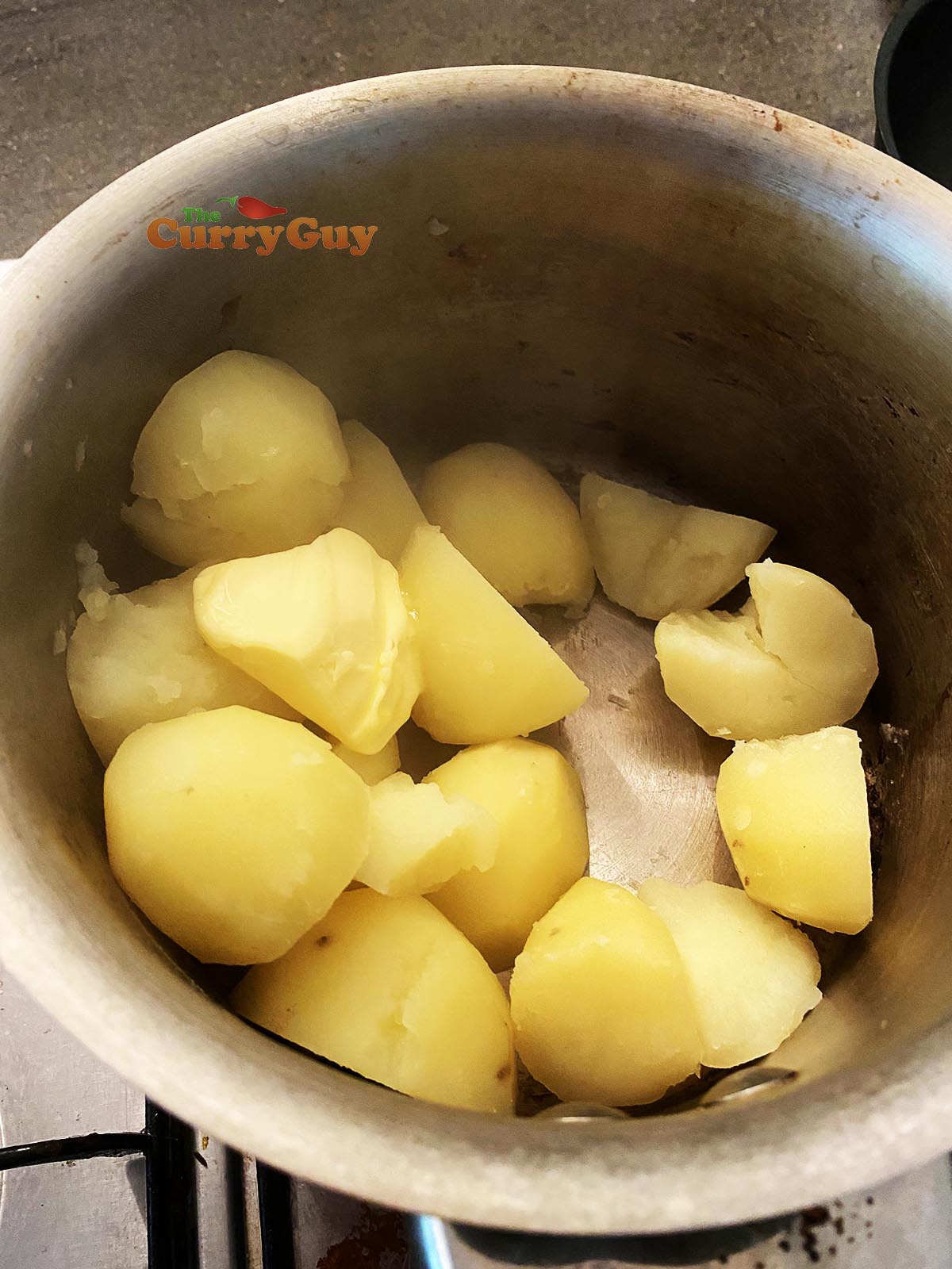 boiled potatoes