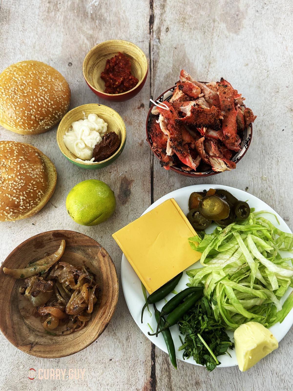 Ingredients for the recipe.