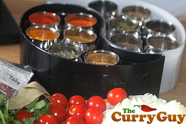 Spices for lamb keema saag