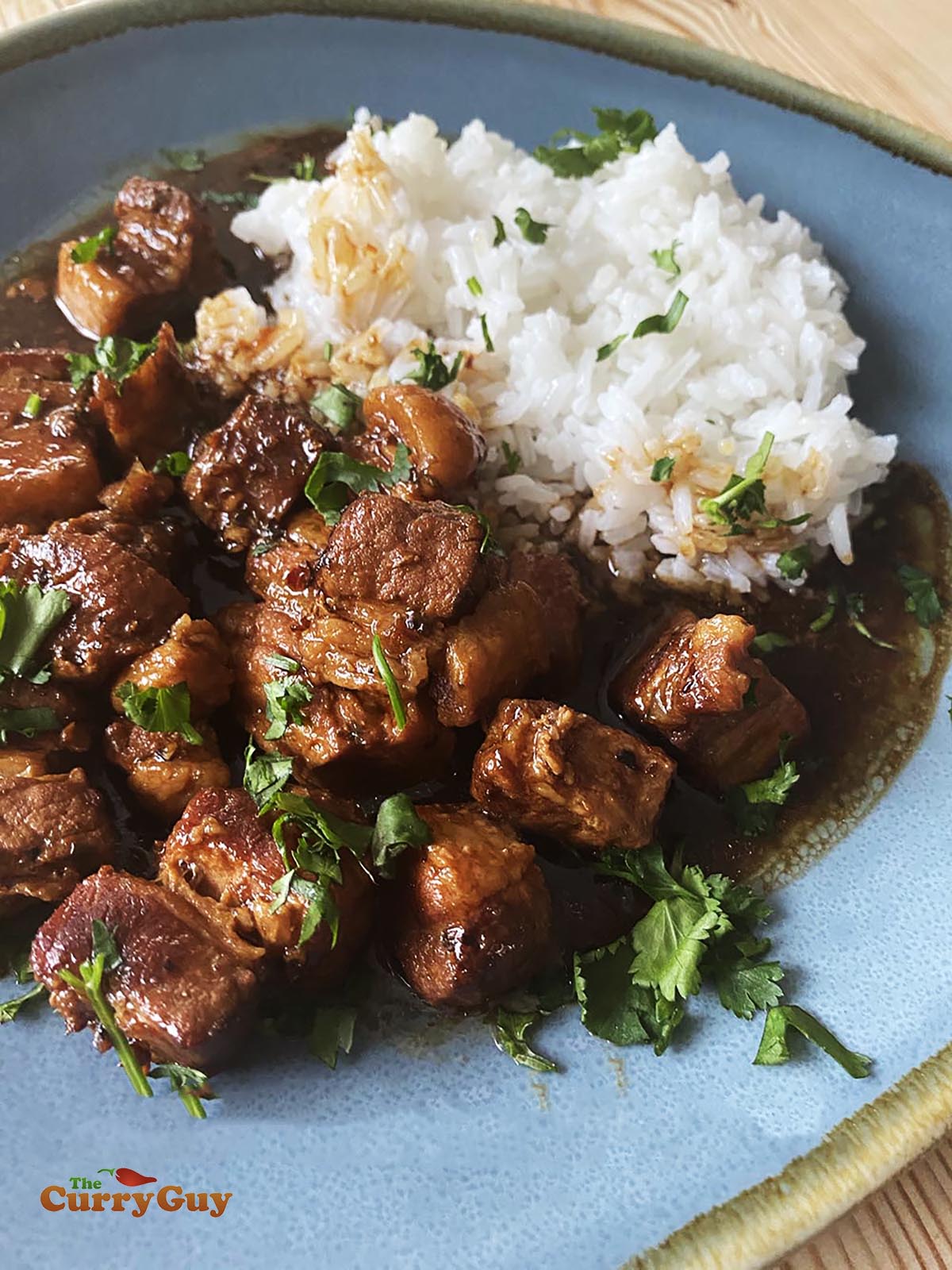 Thai braised pork belly stew.