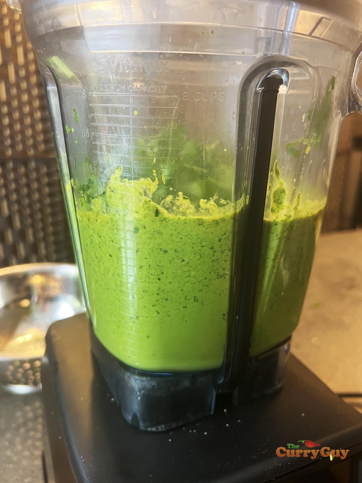 blending the marinade ingredients