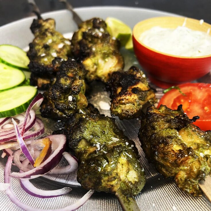 hariyali chicken tikka