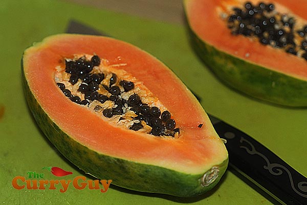 Making papaya paste
