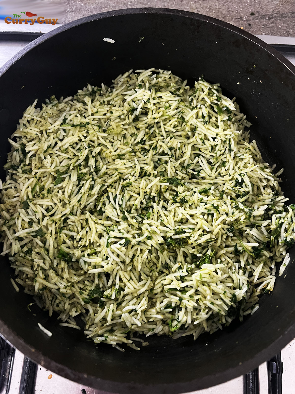 The green rice finished.