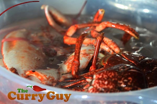 Preparing Tandoori Lobster