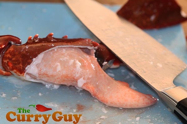 Preparing Tandoori Lobster