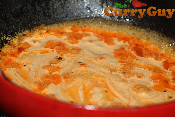 Making potato koftas