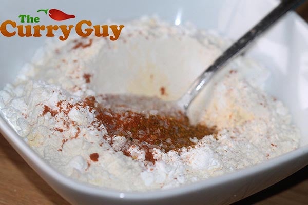 Making prawn butterfly