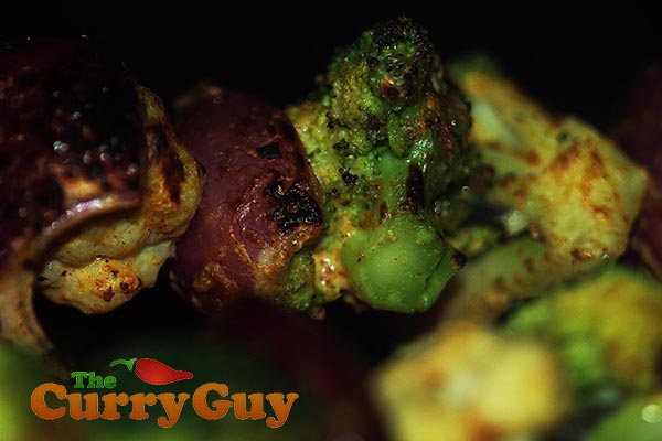 Tandoori Broccoli, Cauliflower and onion
