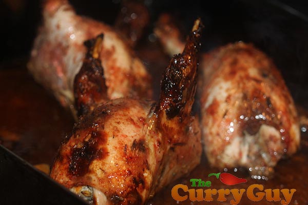 Tandoori partridges.