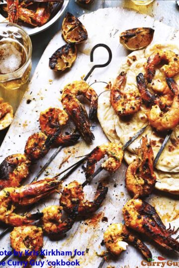 Tandoori king prawns