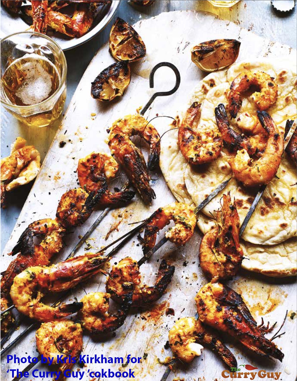 Tandoori king prawns