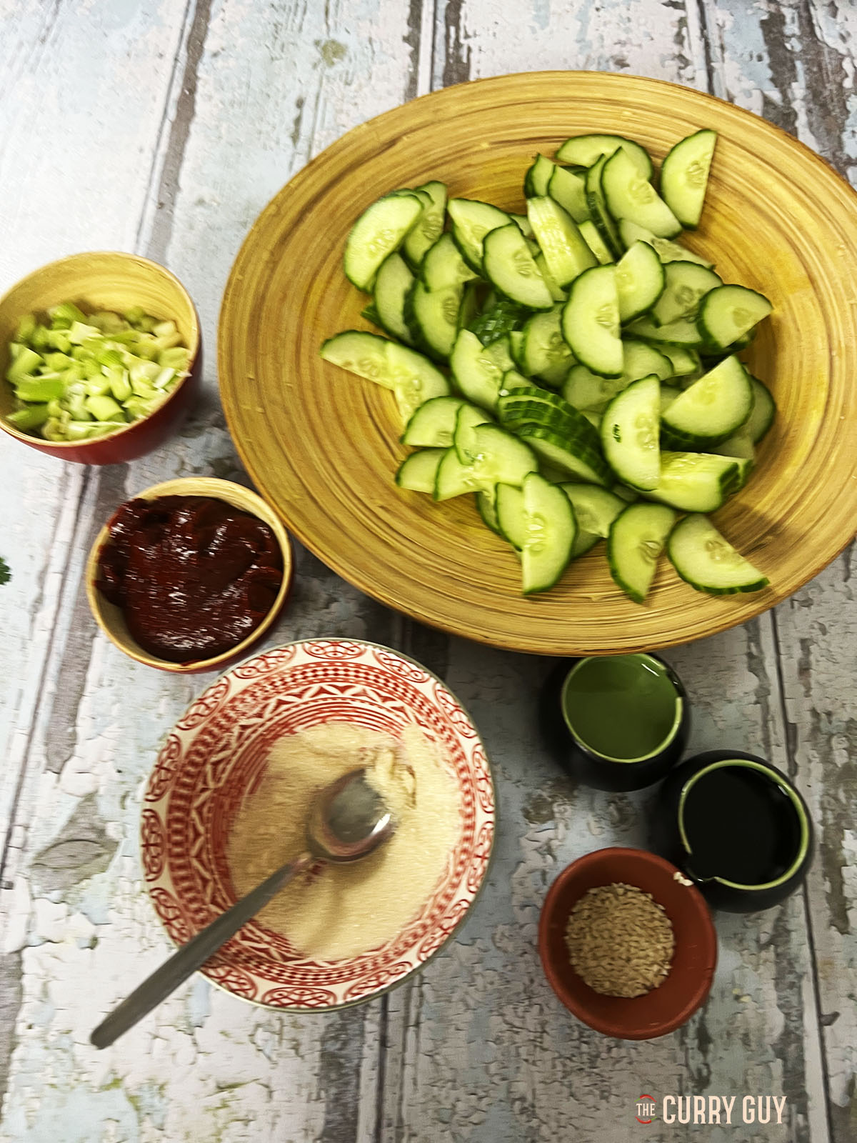 Ingredients for the salad.