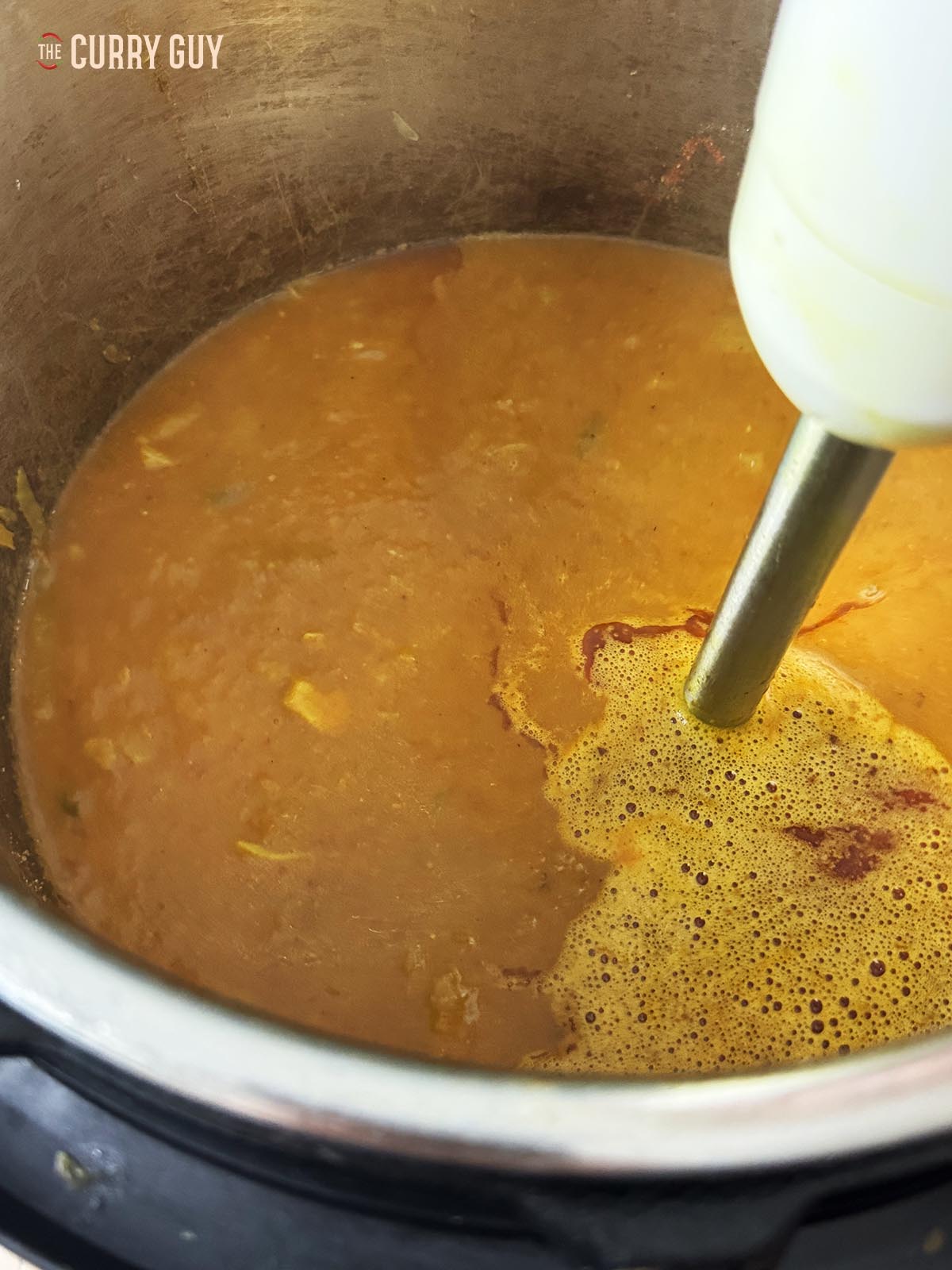 Blending the base sauce