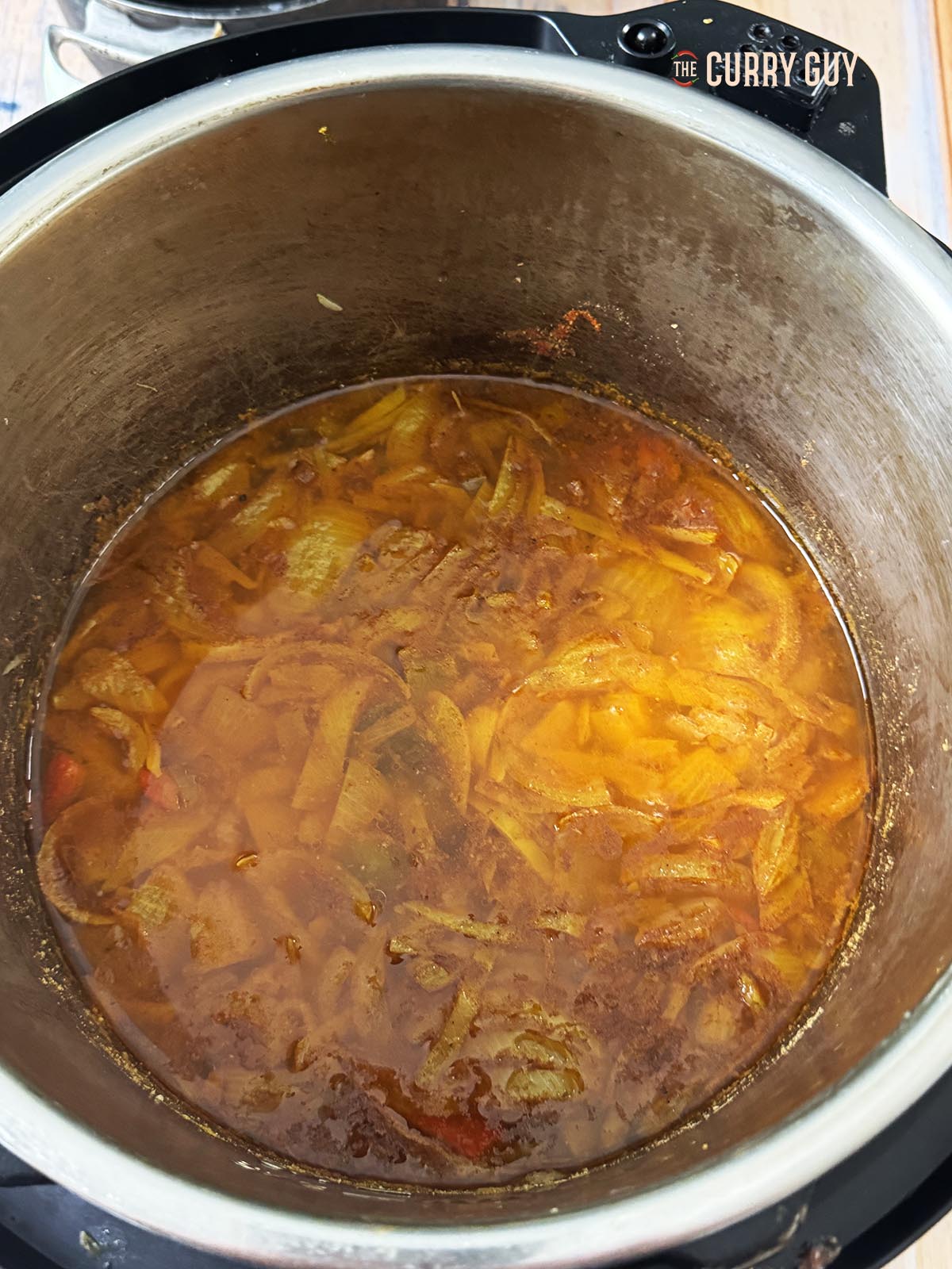 The sauce after pressure cooking.