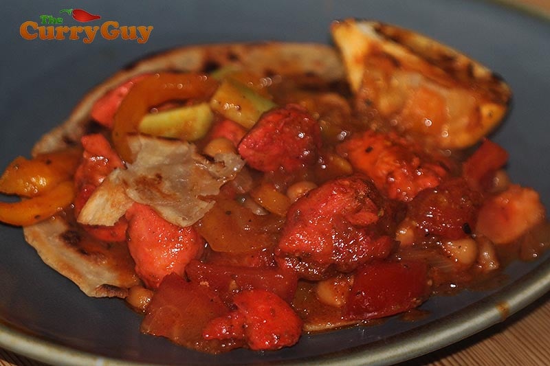 Chicken Chaat Indian Restaurant Style