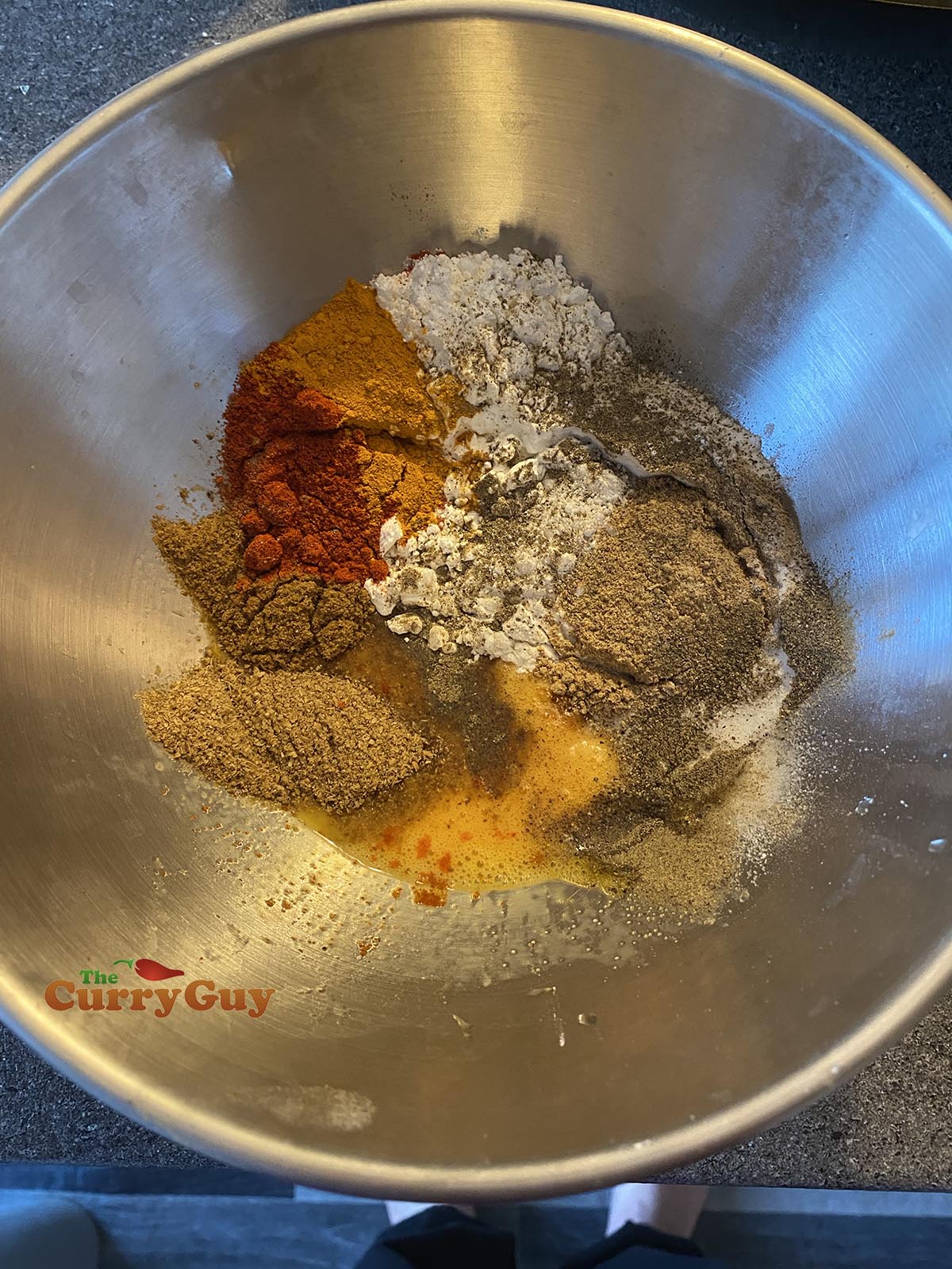 Ingredients for chicken 65 marinade