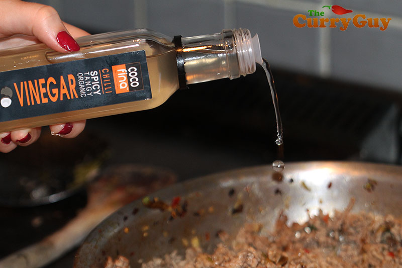 Making pork and mushroom lettuce wraps