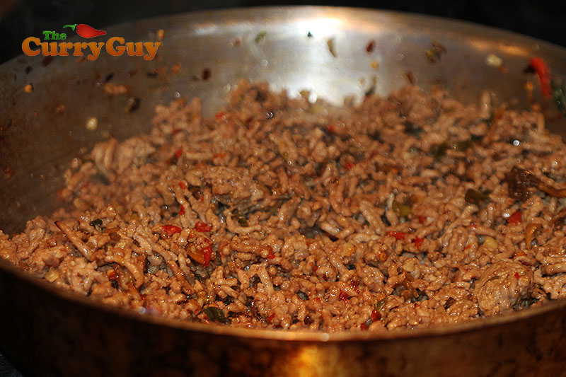 Making pork lettuce wraps