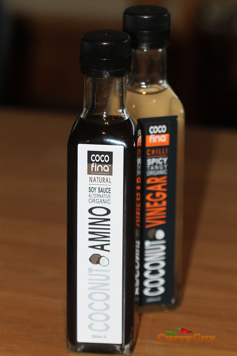 coconut amino and spice coconut vinegar by Cocofina