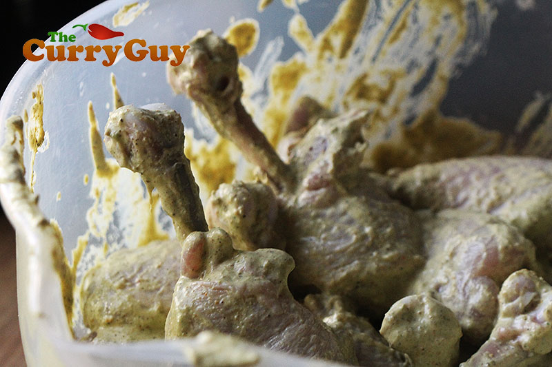 Making Indian restaurant style chicken lollipops