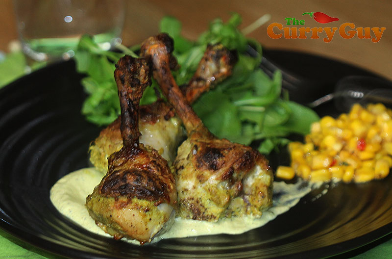 Tandoori chicken lollipops