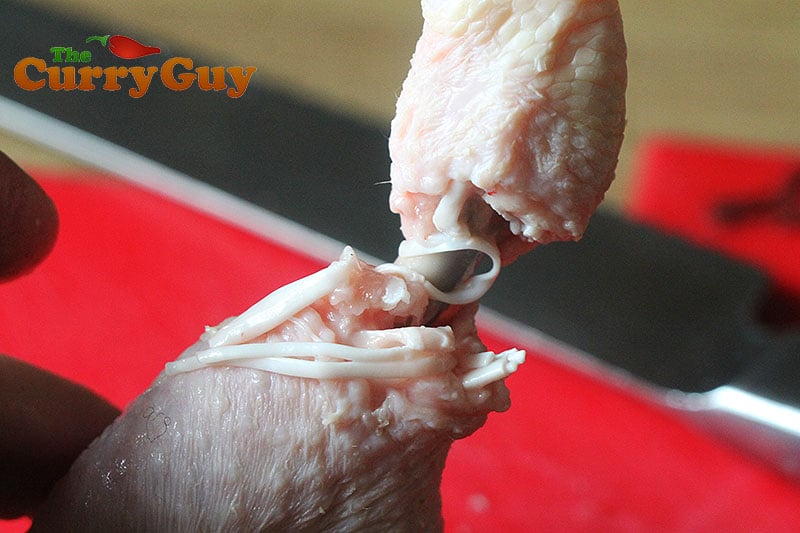 Making Indian restaurant style tandoori chicken lollipops