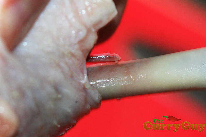 Making Indian restaurant style chicken lollipops