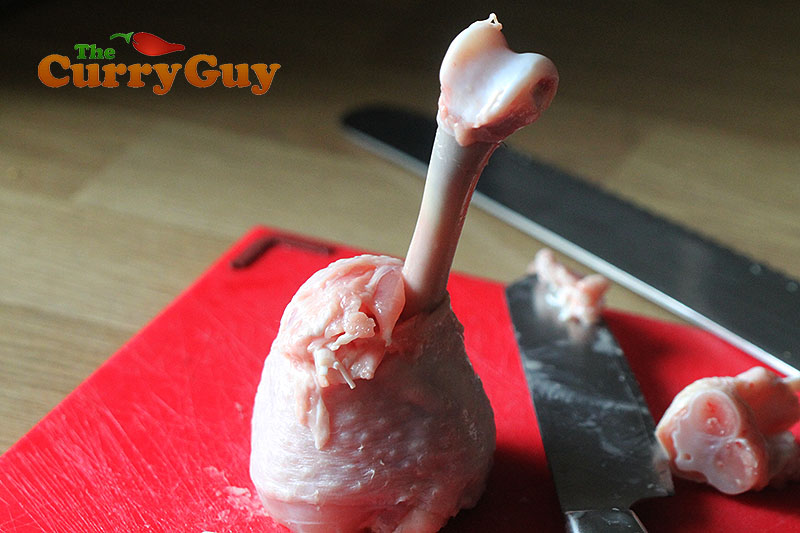 Making Indian restaurant style chicken lollipops