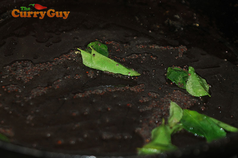 Making coriander and coconut chutney