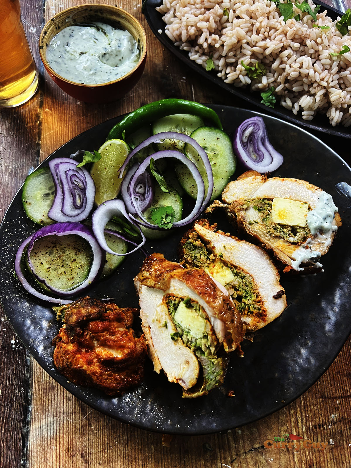 Stuffed tandoori chicken