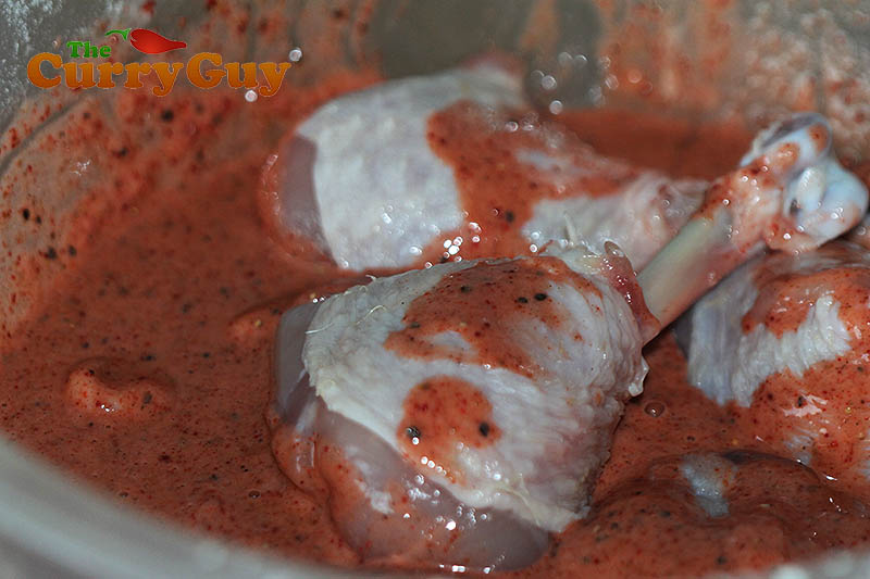 Indian restaurant style chicken lollipops