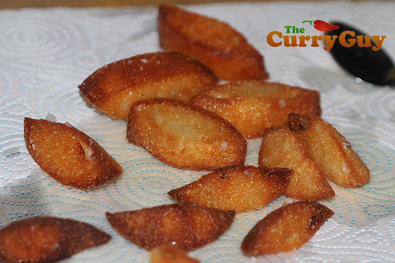 British Indian Restaurant style fried idlis
