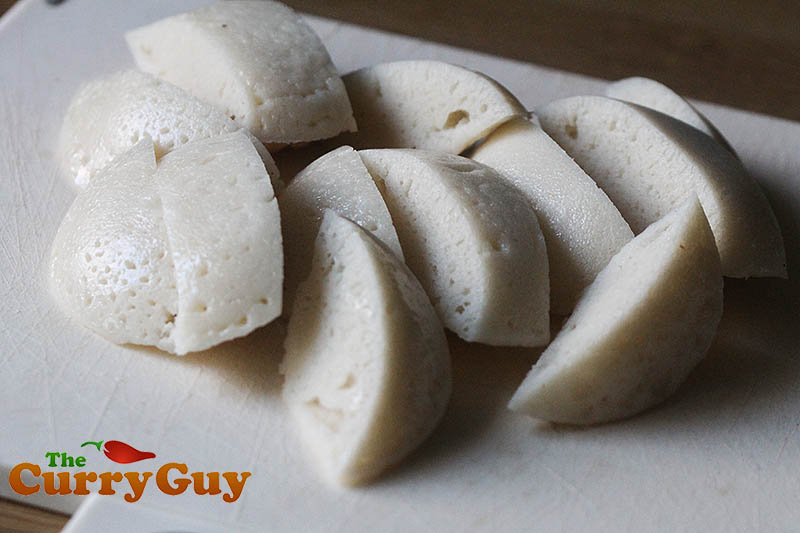 British Indian restaurant style fried Idlis