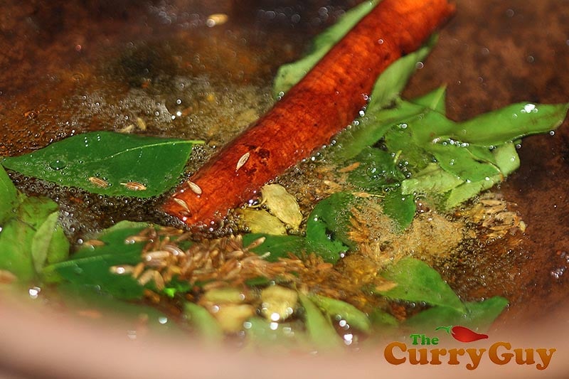 Making Sri Lankan Pork Curry