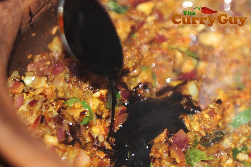 Making Sri Lankan Pork Curry