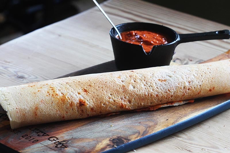 Tomato, garlic and chilli chutney