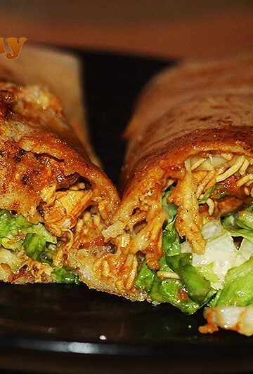 Chicken and coconut dosa