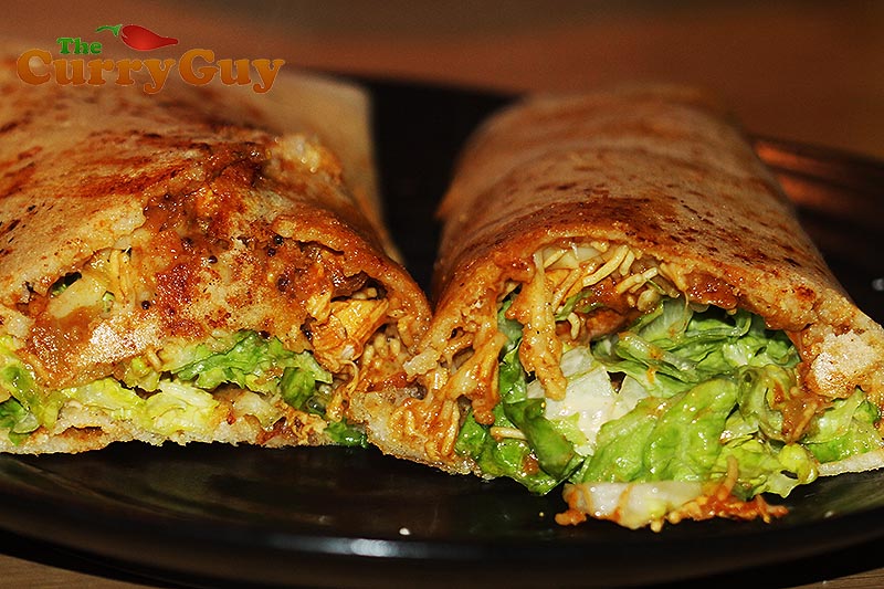 Chicken and coconut dosa