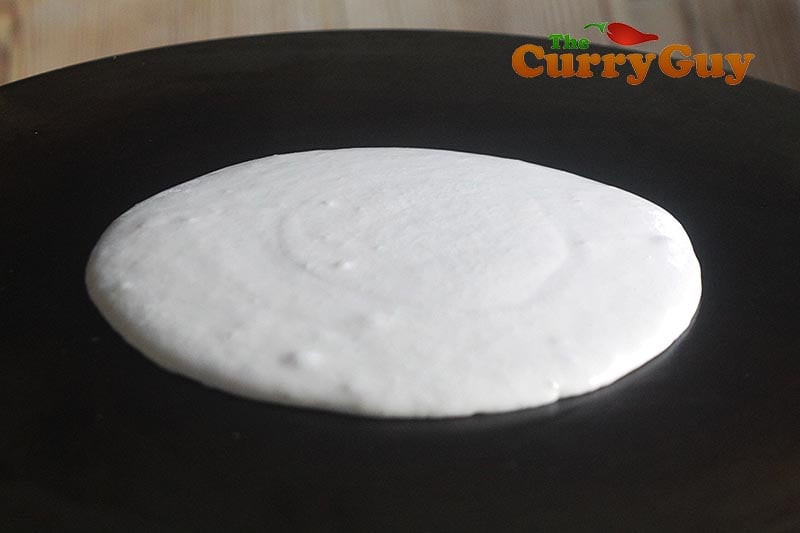 Making chorizo dosas