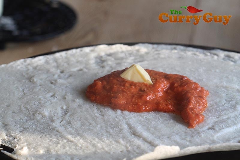 Making vegetable dosas