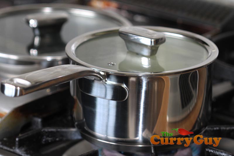 Making chickpea and potato tikki