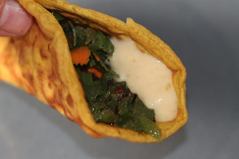 Runner bean wraps.