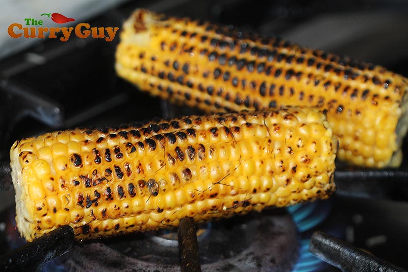 Grilled corn.