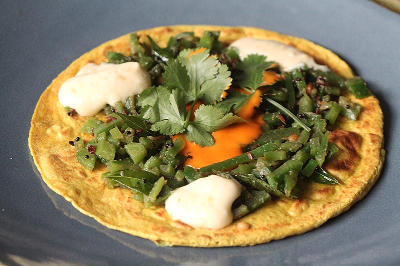 Runner bean wrap