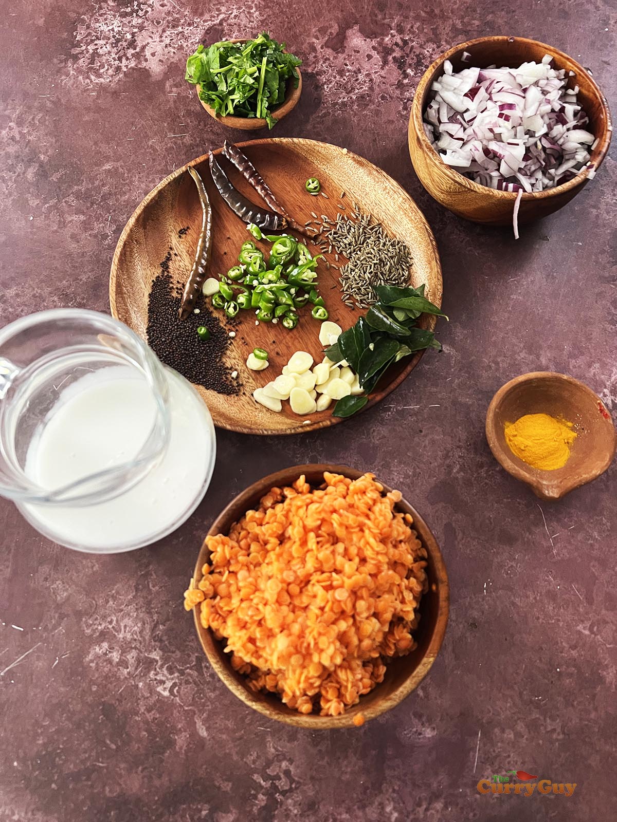 Ingredients for masoor dal