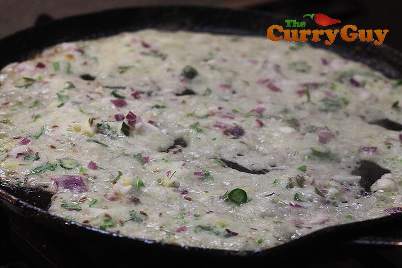 Making rava dosa